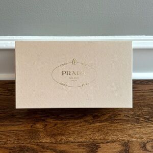 Prada Tan Gold EMPTY Shoe Box
